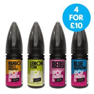 Riot Bar EDTN 20mg Nic Salt E-liquid - 4 For £10