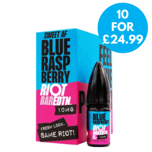 Box of 10 - 20mg (2%) Riot E-liquid BAR EDTN 10ml Nic Salt