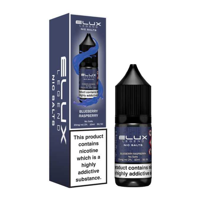 20mg (2%) Elux Legend Nic Salts blueberry raspberry