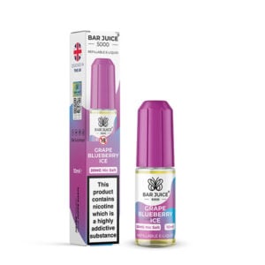 20mg (2%) Bar Juice 5000 10ml Nic Salt - Grape Blueberry Ice