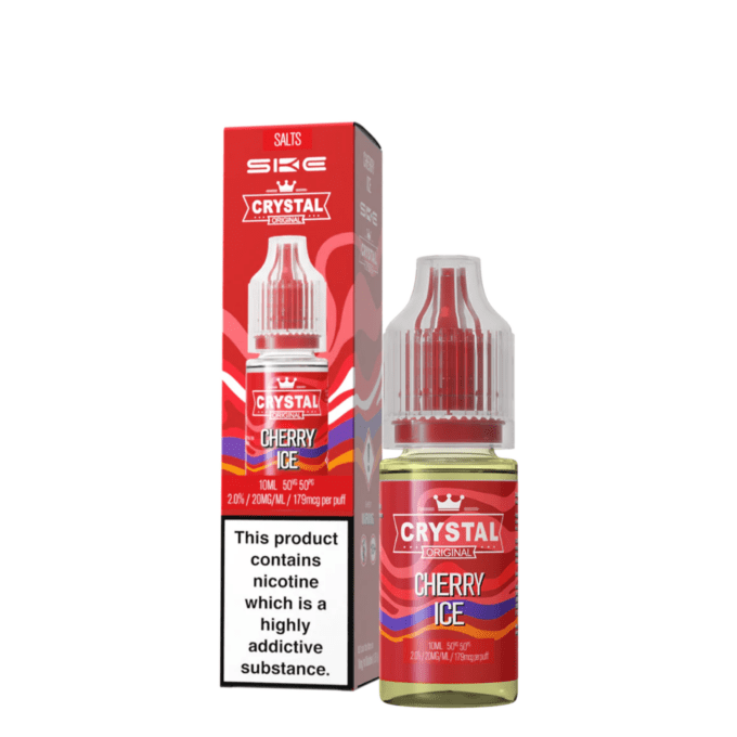 20mg (2%) SKE Crystal 10ml Nic Salts (50VG_50PG) cherry ice