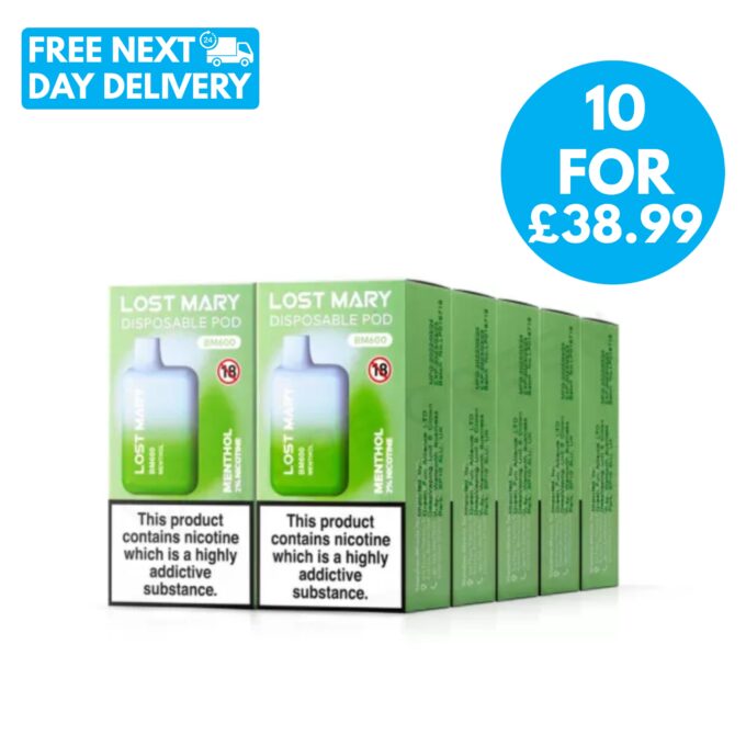 Box of 10 lost mary Elf bars £38.99 with free next day UK vape delivery