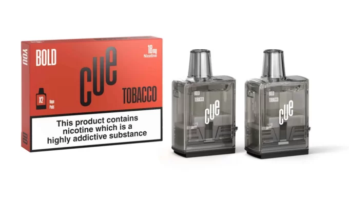 Cue Vapor replacement pods bold tobacco