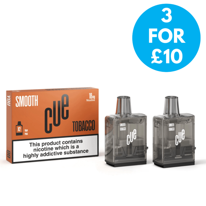 Cue Vape Replacement Pods (2 Pack) 3 for £10