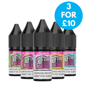 20mg Drifter Bar Salts 10ml Nic Salts (50VG/50PG) 3 for £10