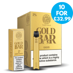 Gold Bar Vape Box of 10 - 20mg Disposable Multipack (1)