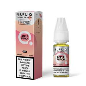 5mg (0.5%) ELFLIQ By Elf Bar 10ml Nic Salt apple peach