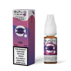 5mg (0.5%) ELFLIQ By Elf Bar 10ml Nic Salt blueberry sour raspberry