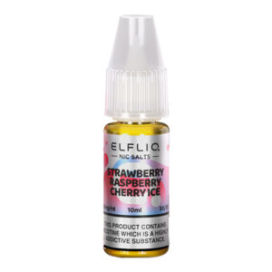 5mg (0.5%) ELFLIQ By Elf Bar 10ml Nic Salt - Strawberry Raspberry Cherry Ice