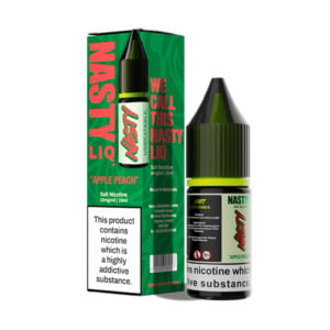 20mg Nastyliq Nic Salts 10ml - 50VG/50PG - Apple Peach