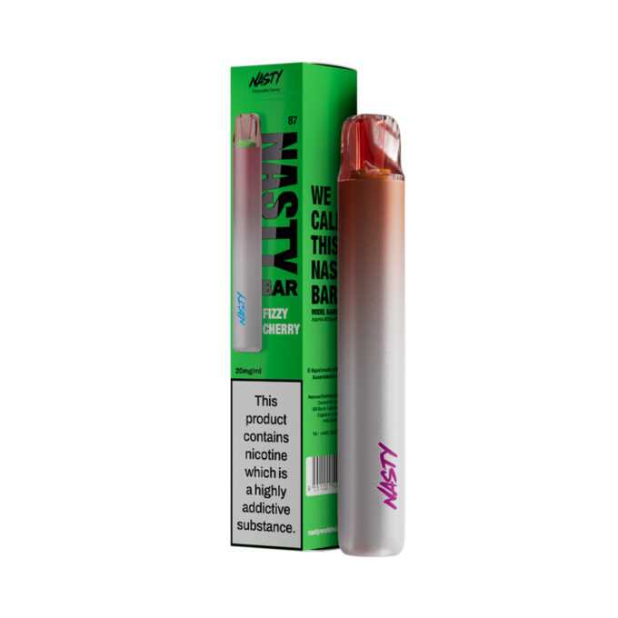 20mg (2%) Nasty Bar DX2 Disposable Vape Kit Fizzy Cherry