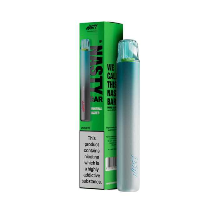 20mg (2%) Nasty Bar DX2 Disposable Vape Kit Mineral Water