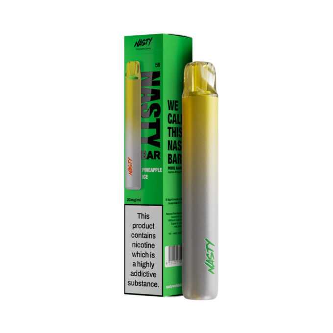 20mg (2%) Nasty Bar DX2 Disposable Vape Kit pineapple ice