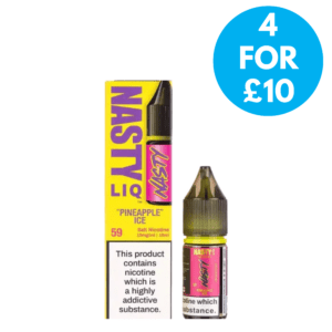 10mg Nastyliq Nic Salts 10ml - 50VG/50PG 4 for £10