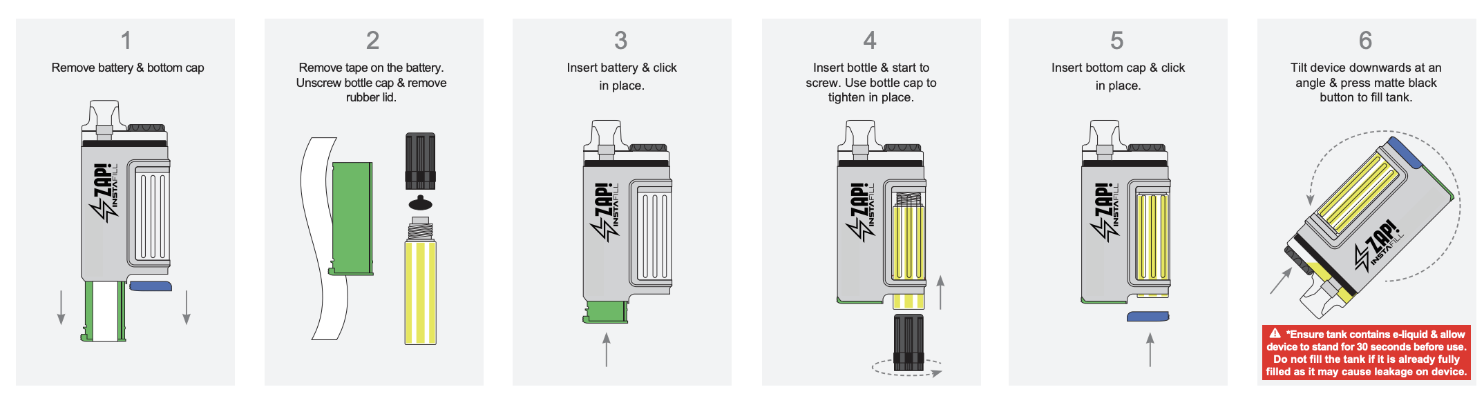 how to put together zap instafill