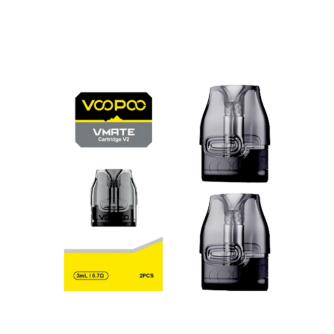 Voopoo Vmate V2 Replacement Pod Cartridges 0.7Ω/1.2Ω - 3ML