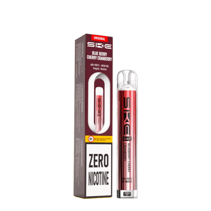 SKE Crystal Bar 600 0mg (0%) Prefilled Vape Kit - Nicotine Free