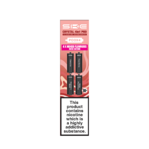 SKE Crystal (2%) 4in1 Pre-filled Vape Pods - Pack of 4 rose edition