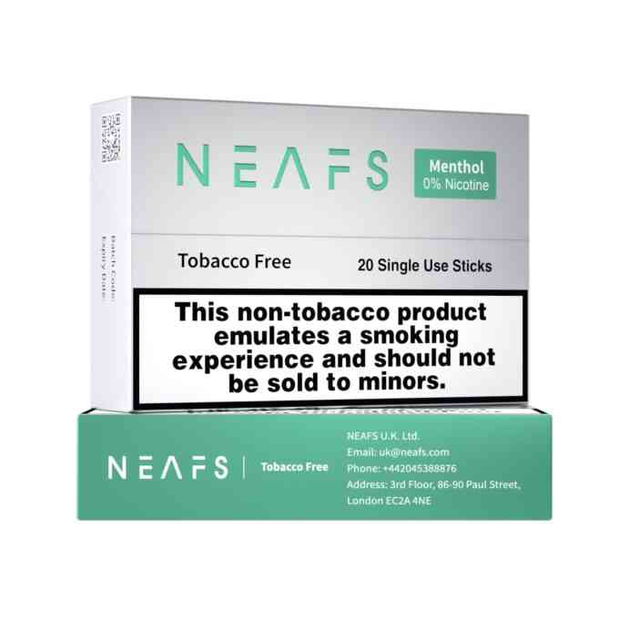 NEAFS 0% Nicotine Sticks - Menthol