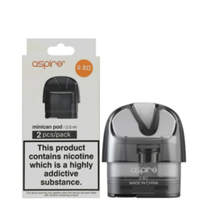 Aspire Minican Replacement Pods Two Pack 2ml (0.8Ohm_1.2Ohm)