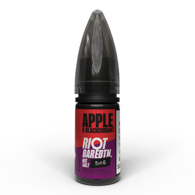 5mg Riot E-liquid BAR EDTN 10ml Nic Salts (50VG/50PG) apple and blackcurrant