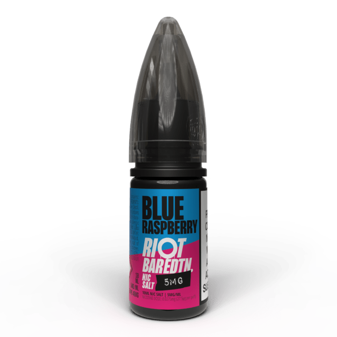 5mg Riot E-liquid BAR EDTN 10ml Nic Salts (50VG/50PG) blue raspberry