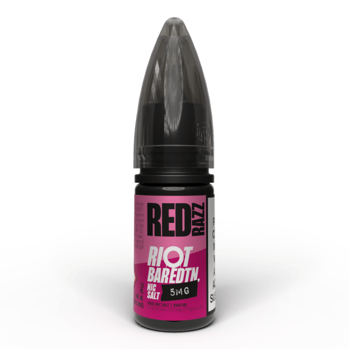 5mg Riot E-liquid BAR EDTN 10ml Nic Salts (50VG/50PG) red razz