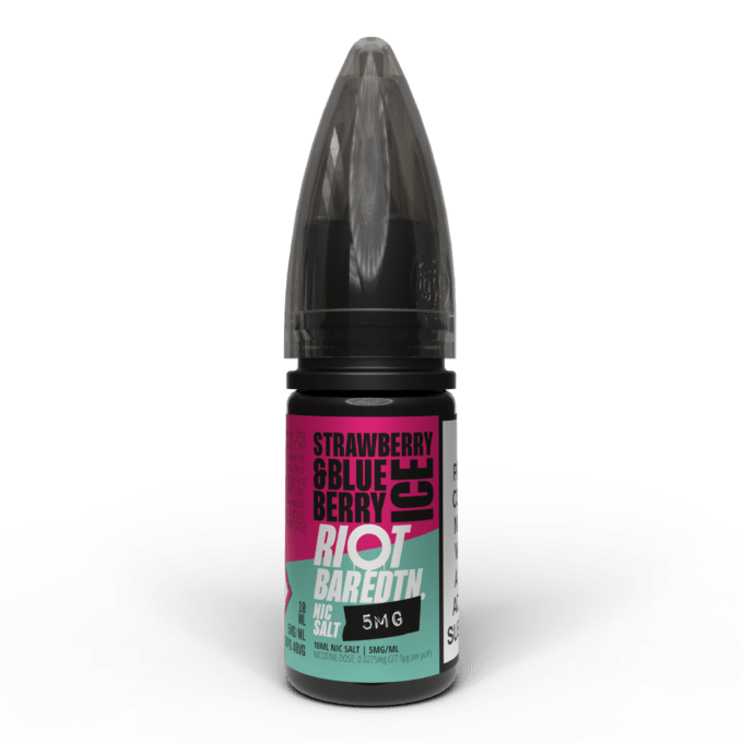 5mg Riot E-liquid BAR EDTN 10ml Nic Salts (50VG/50PG) strawberry blueberry ice