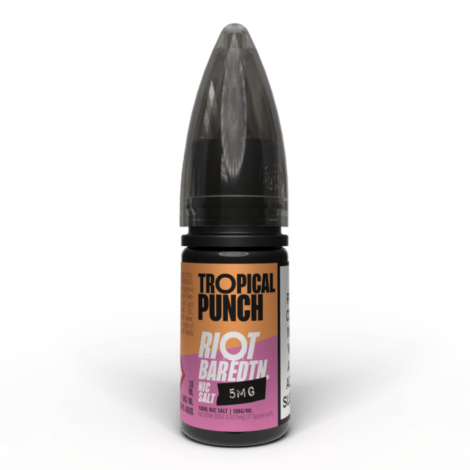 5mg Riot E-liquid BAR EDTN 10ml Nic Salts (50VG/50PG) tropical punch