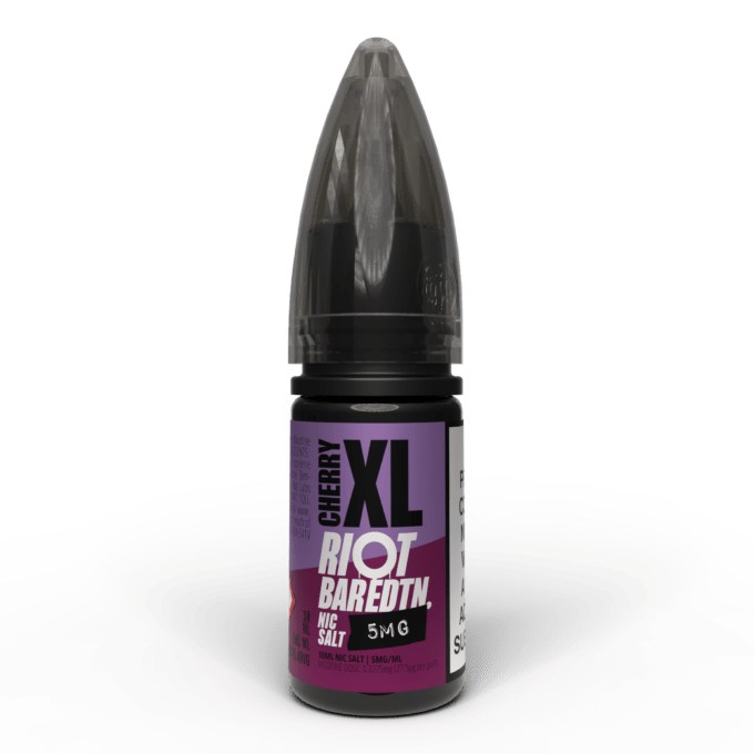 5mg Riot E-liquid BAR EDTN 10ml Nic Salts (50VG/50PG) cherry