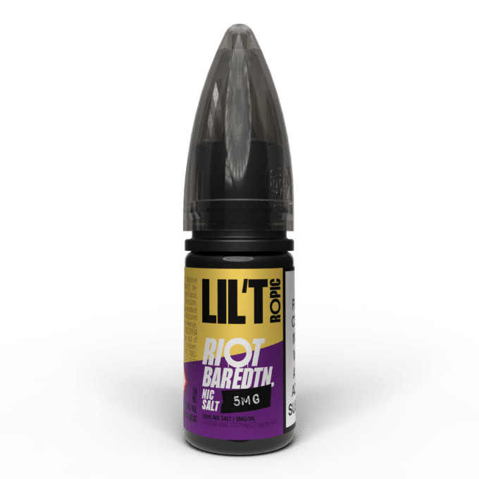 5mg Riot E-liquid BAR EDTN 10ml Nic Salts (50VG/50PG) lil't tropic