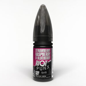 5mg Riot Squad Punx 10ml Nic Salt (50VG/50PG) - Strawberry Raspberry & Blueberry