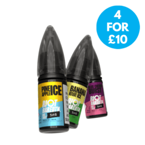 Riot Bar EDTN 5mg Nic Salt E-liquid - 4 For £10