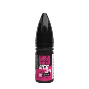 Riot Black EDTN Nic Salt E-liquid 10ml Deluxe Passion Fruit & Rhubarb
