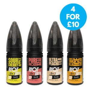 Riot Squad Black EDTN 5mg Nic Salt E-liquid - 4 For £10