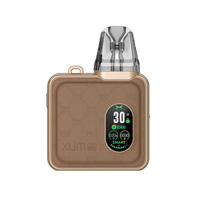 Oxva Xlim SQ Pro 30W Pod Vape Kit brown leather