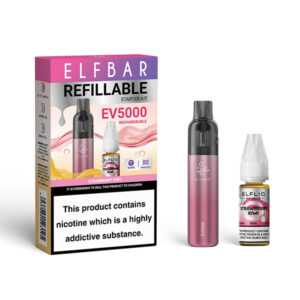 Elf Bar 20mg (2%) EV5000 Refillable Disposable Kit strawberry kiwi