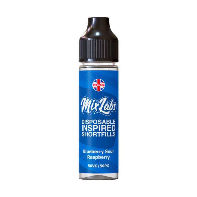 Mix Labs Disposable Inspired 50ML Shortfill (50VG/50PG) blueberry sour raspberry