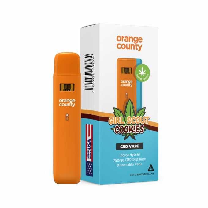 Orange County CBD 750mg CBD Disposable Vape girl scout cookies