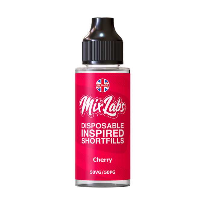 Mix Labs Disposable Inspired 0mg 100ml Shortfill (50VG/50PG) cherry