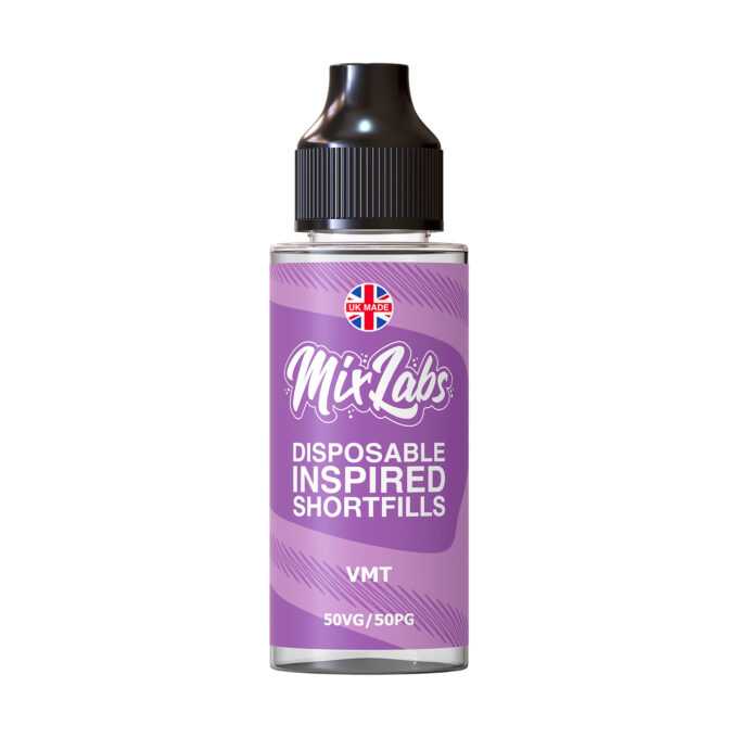 Mix Labs Disposable Inspired 0mg 100ml Shortfill (50VG/50PG) VMT