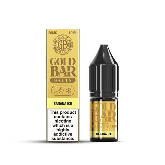 20mg (2%) Gold bar 10ml Nic Salt Banana Ice