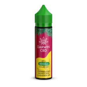 Darwin CBD 3000mg E-liquid 3 for £30 cherries and Red Berries menthol mix