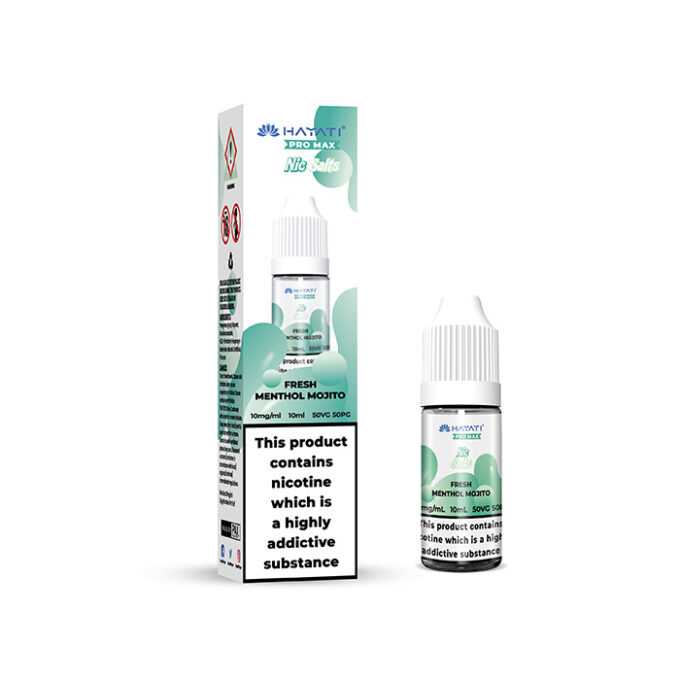 10mg Hayati Crystal Pro Max Nic Salts 10ml fresh menthol mojito