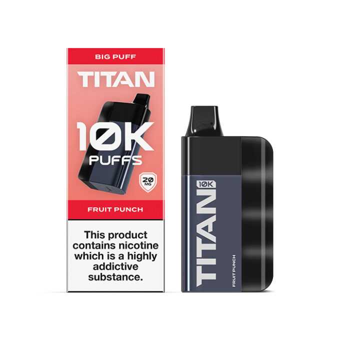 20mg (2%) Titan 10K Puffs Disposable Vape Fruit Punch