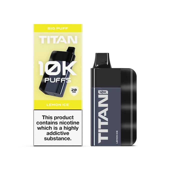 20mg (2%) Titan 10K Puffs Disposable Vape lemon ice