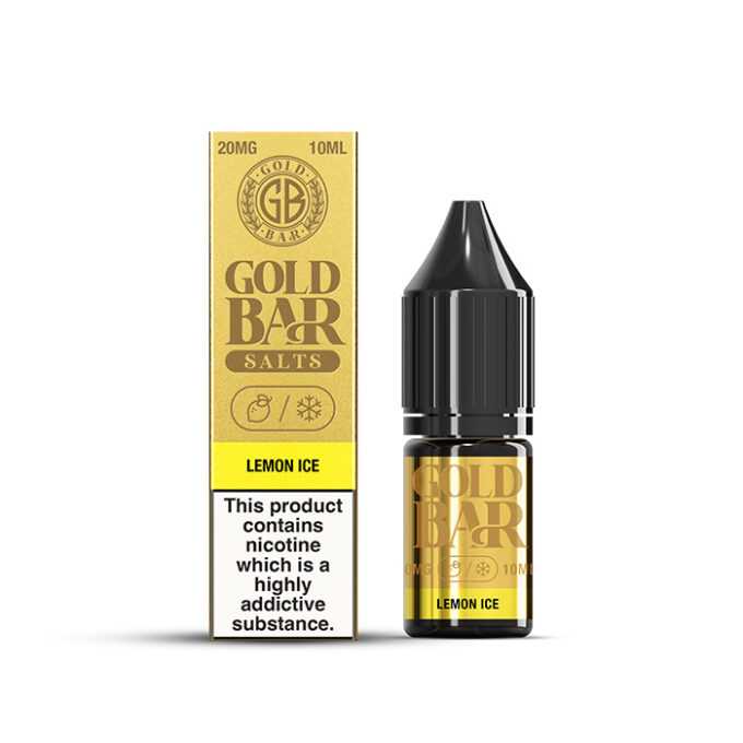 20mg (2%) Gold bar 10ml Nic Salt Lemon Ice