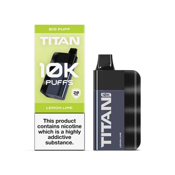 20mg (2%) Titan 10K Puffs Disposable Vape lemon lime