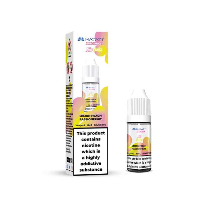 10mg Hayati Crystal Pro Max Nic Salts 10ml lemon peach passion fruit