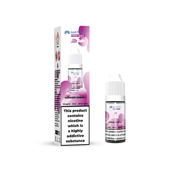 10mg Hayati Crystal Pro Max Nic Salts 10ml summer dream